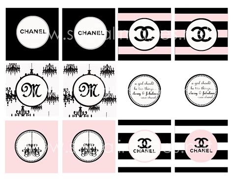 coco chanel printable labels|free Chanel printables.